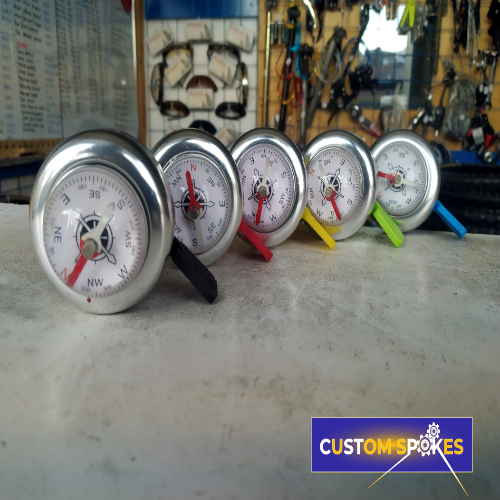 Colored Compass Bicycle Bells